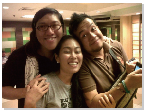 Raphy (left), Weng (center) and Raymond (right)