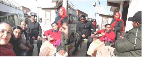Picture 2: Mr. Shyam Karki is enjoying CIL-Kathmandu and PFPID visit at his home.