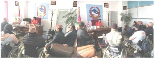 Picture 1: CIL-Kathmandu Team at office of Deputy Mayer of Kathmandu Metropolitan City.