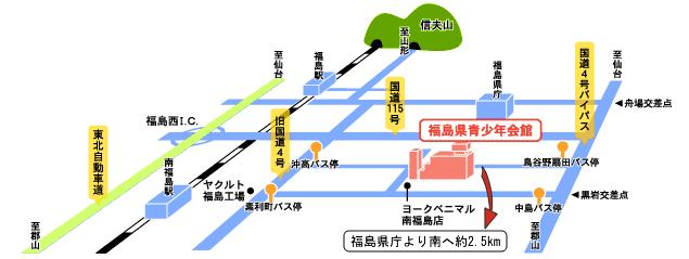 駅から会場までの地図